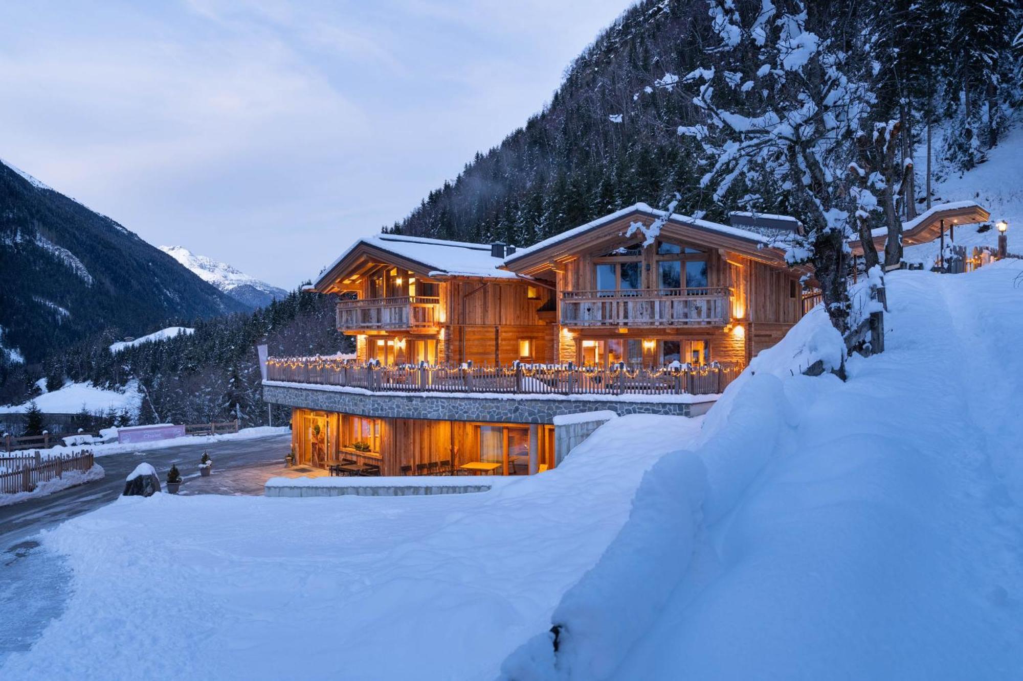 Villa Gletscher-Chalet Stubai Neustift im Stubaital Exterior foto